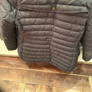 Burberry Adult Charcoal Puffer Jacket size M with hood